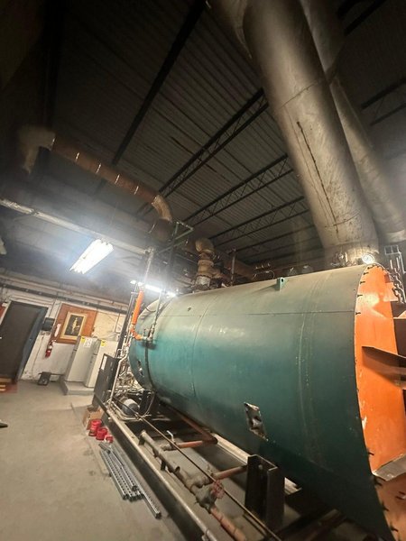 1966 Orr &amp; Sembower 350 HP 3‑pass firetube natural‑gas boiler
