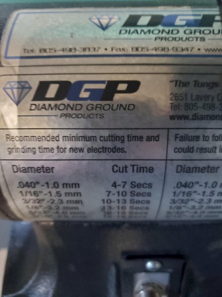 DGP DOUBLE END DIAMOND TUNGSTEN GRINDER. STOCK #0209323.
