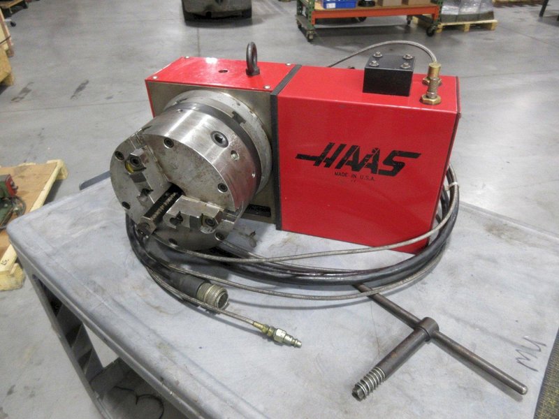 Haas HRT 210 Programmable Rotary Table (Brush Type), with Pratt Burnerd 8.25" 3-Jaw Manual Chuck- Auction Item