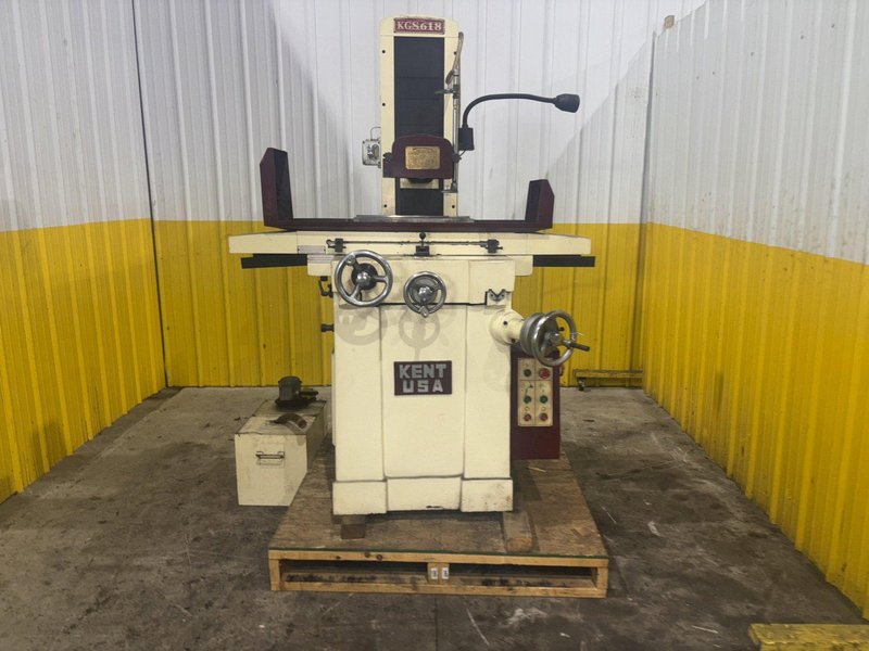 6" x 18" KENT MODEL #KGS-618 HAND FEED HORIZONTAL SURFACE GRINDER: YOBRO #23889
