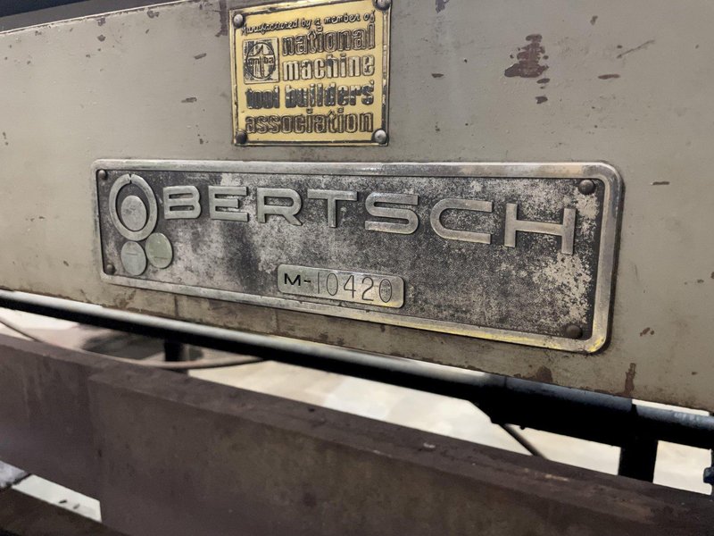 10' X 5/8" BERTSCH MODEL #11 INITIAL PINCH PLATE ROLL: STOCK #10399