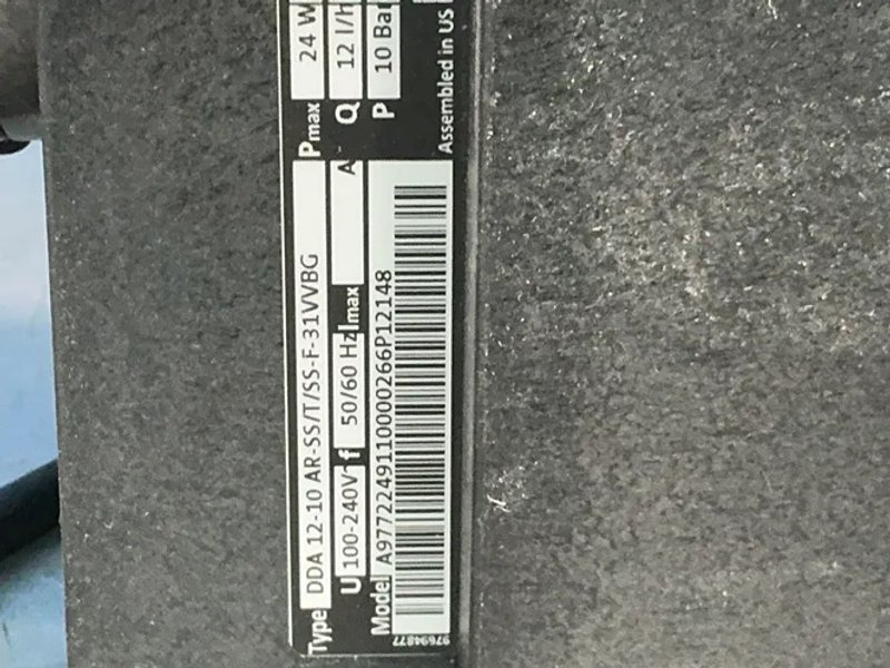 Grundfos  150 Psi  Smart Digital Dosing Pump  - Dda12-10ar-ss/t/ss-f-31vvbg