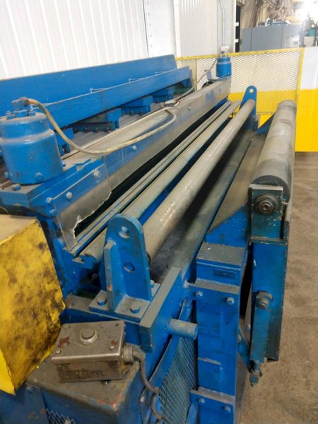 72" WIDE X .060" EGAN PRESS PARTNER  MODEL #S25-872 8 ROLL POWERED COIL STRAIGHTENER : STOCK #13907