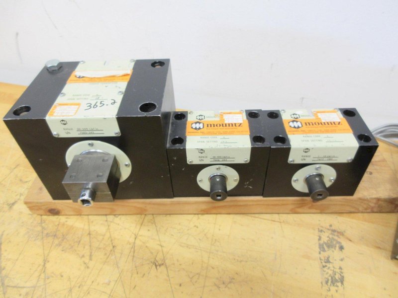 Mountz ETA Mark V Digital Torque Readout Unit and Torque Transducers 1-10, 10-100 &amp; 50-500 Ft Lbs- Auction Item