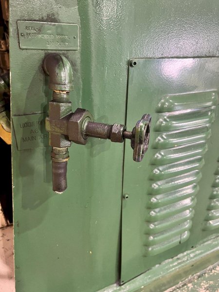 12,000 LBS X 30" PERFECTO MODEL #30-HD-SB PULL OFF UNCOILER COIL REEL: STOCK #21648