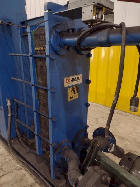 ALPHA1 PARTS QUENCH COOLING SYSTEM: INCLUDES CONTROLS, HEAT EXCHANGER, DIP TANK &amp; PARTS CONVEYOR: STOCK #21690