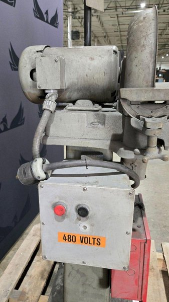 STRIPPIT HOUDAILLE 263/460 V 1725 RPM MODEL PEDESTAL GRINDER USED