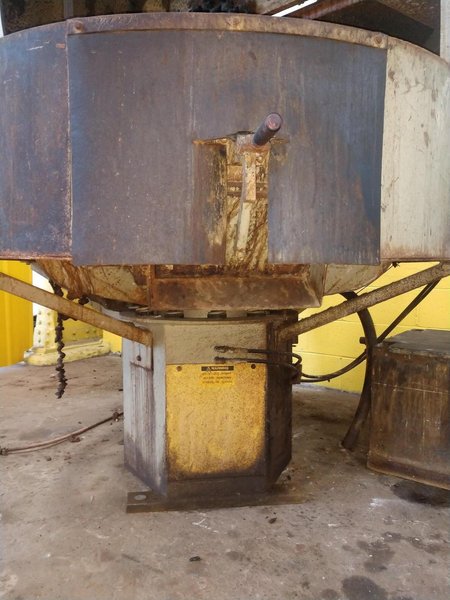 9 CU FT ALMCO MODEL OR-10VHE ROTARY VIBRATORY FINISHER
