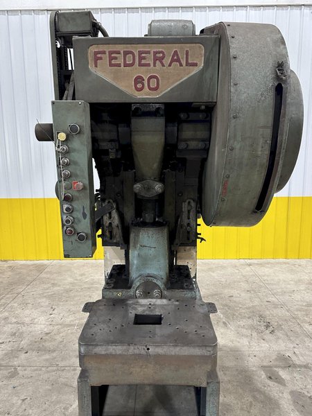 60 TON FEDERAL MODEL #60 OBI PUNCH STAMPING PRESS, 4" STROKE: STOCK #20995