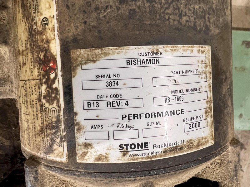 40" X 20" 660 LBS BISHAMON MODEL #X30SBI HYDRAULIC LIFT TABLE, 110V: STOCK #20977