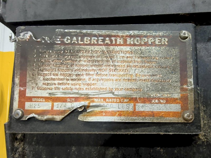 GALBREATH PORTABLE SELF DUMP HOPPER: YOBRO #26182
