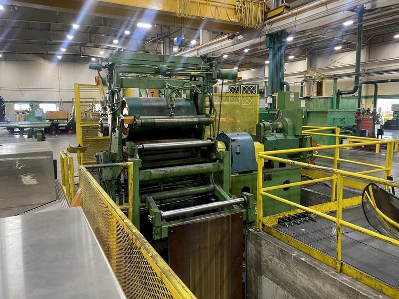 24” x .150" x 16,000# Stamco Precision Loop Slitting Line with Two Injector Slitting Heads, Stock 14157