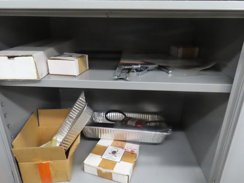 Ipsco International PCO-2 Pin Cut Off and Grinding Machine w Cabinet and Contents- Auction Item