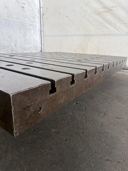 74" X 50" X 6" T-SLOT BOLSTER PLATE. STOCK #0113426