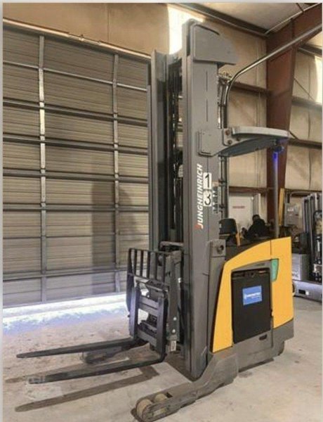 Jungheinrich ETR345A Electric Stand-Up Reach Truck Forklift, 2020 – 4,500 LB Capacity – Narrow Aisle Warehouse Lift (3)