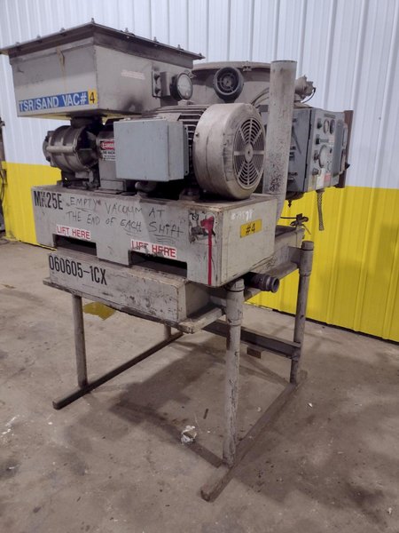 25 HP DEMARCO MODEL #MK25E "MAX-VAC" PORTABLE INDUSTRIAL VACUUM SYSTEM: STOCK #19578