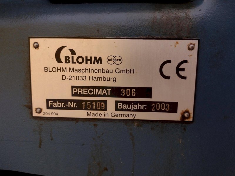 12" X 24" BLOHM 3 AXIS MODEL PRECIMAT 306 CNC SURFACE &amp; PROFILE GRINDER, WITH SINUMERIC / SIEMENS CONTROLS: STOCK #20696
