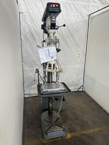 16" JET JDP-17MF DRILL PRESS EQUIPPED WITH PROCURNIER #3 TAPPING ATTACHMENT. STOCK # 0954523