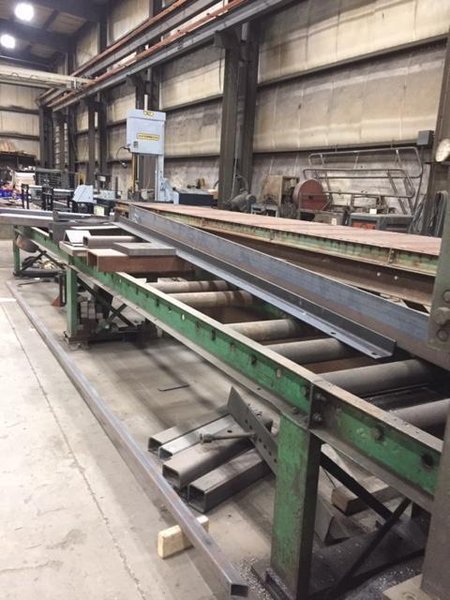 35.8" KALTENBACH MODEL #HDM 800 MITRE AUTO FEED COLD SAW WITH CONVEYOR