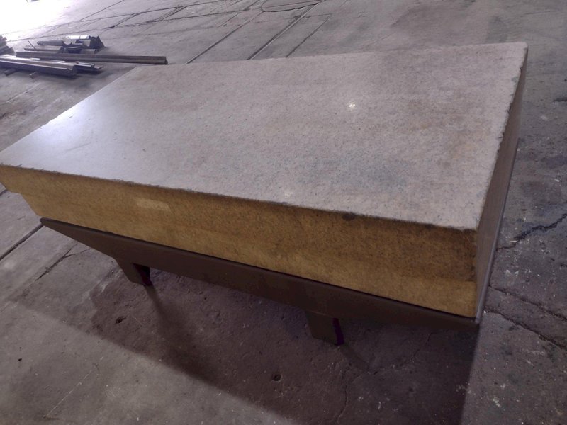 8' X 4' X 16" STARRETT CRYSTAL PINK SURFACE PLATE: STOCK #19055