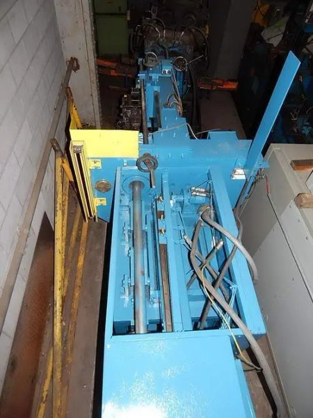 USED HAVEN AUTOMATIC SHEAR CUT TUBE CUTOFF MACHINE, Model 740 Kleencut, 4”, YEAR: 2002