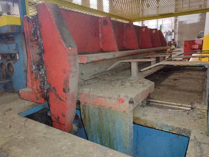 48" X 18 GA BRADBURY "BOSS-48" COIL STRAIGHTENER &amp; FYLING SHEAR: STOCK #18679