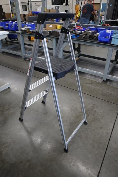 Step Ladder with Platform Top Step, 34" Top Step- Auction Item