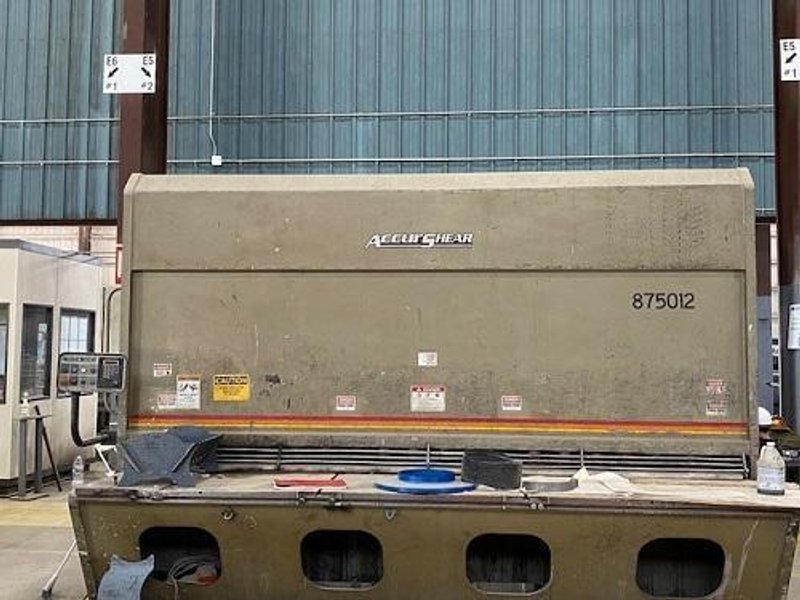 12' x 3/4" ACCURSHEAR MDL. 875012 HYDRAULIC SHEAR