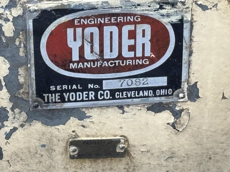 10,000 LB X 36" W X 16" ID YODER COIL RECOILER WITH PUSH OFF: STOCK #22949