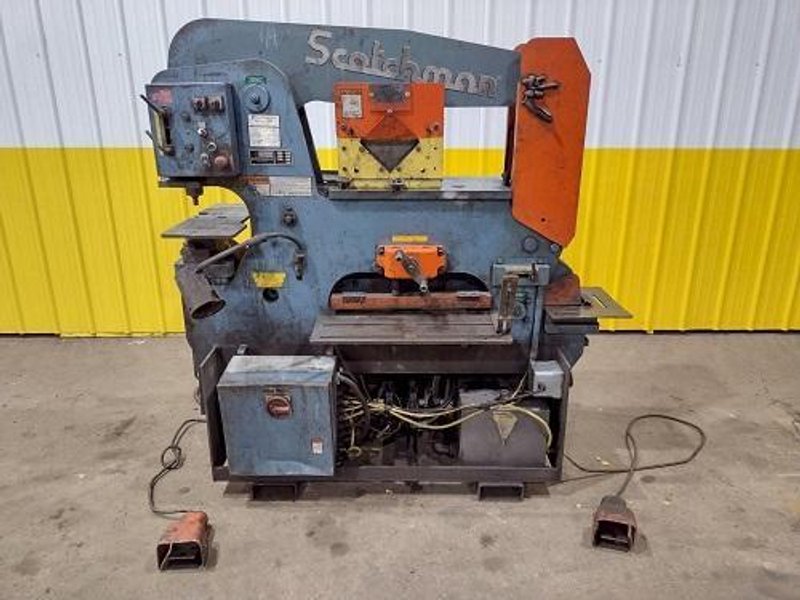 95 TON SCOTCHMAN MODEL#95/140-24M DUAL OPERATOR HYDRAULIC IRONWORKER