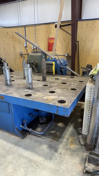 75 Ton Williams, White &amp; Company Hydraulic Pipe Bender with 96″ x 72″ Table