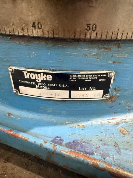 TROYKE DMT-18 T-SLOT ROTARY TABLE. STOCK #1088326