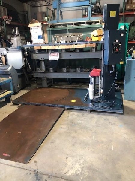 WULFTEC  MODEL WLP-150 SEMI AUTO PALLET STRETCH WRAPPER STOCK # 2782