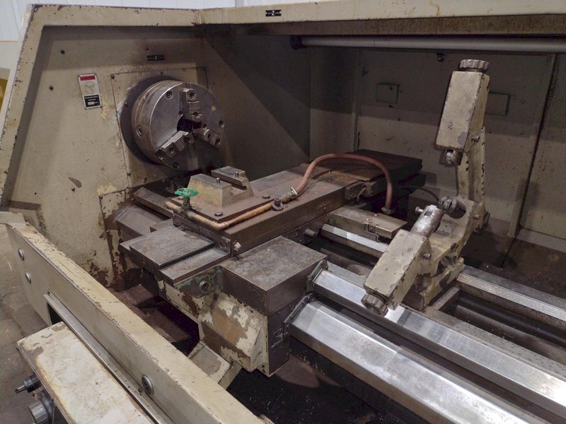 20" X 80" NARDINI MODEL LOGIC 250G CNC FLAT BED LATHE TURNING CENTER, 3.125" HOLE: STOCK #19739