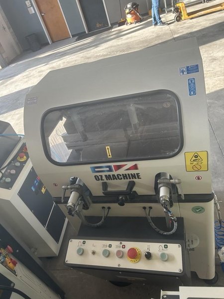 OZ Machine APEX I-A Hydraulic Aluminum Corner Crimper w/ POLAR V Automatic End Milling Machine, 2024 – 220V 3PH