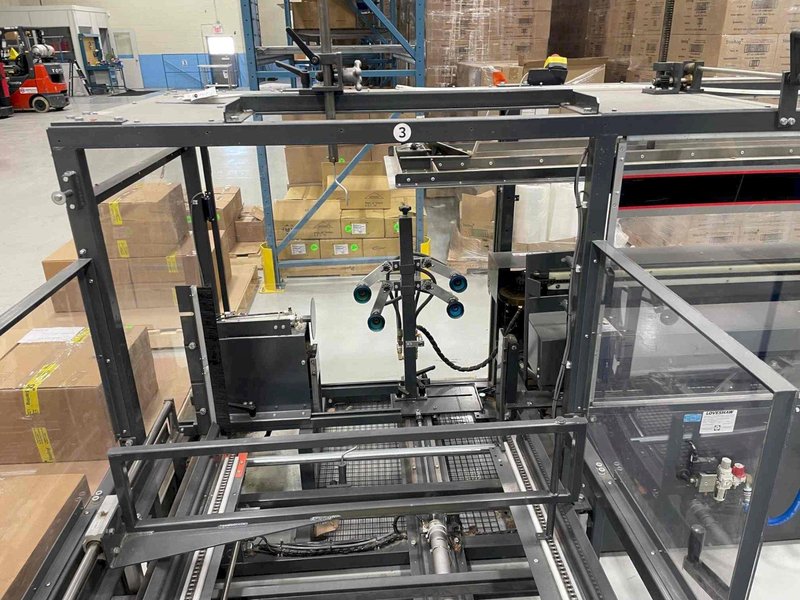 FULLY AUTOMATIC CF‑50T ERECTOR + HIGH‑SPEED LD‑16A SEALER – UP TO 20 CASES/MIN!