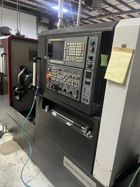 Samsung SL3000M CNC Lathe, 2016 – Live Tooling, Parts Catcher, Tailstock