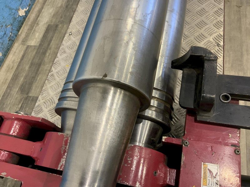 5' X 1/4" LEMAS TR‑160/5 HYDRAULIC 3 ROLL PLATE ROLLER: STOCK #81531