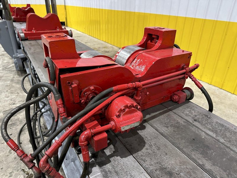 400 TON X 30' DRILCO TRAVELING HEAD HYDRAULIC STRAIGHTENING PRESS: STOCK #24953