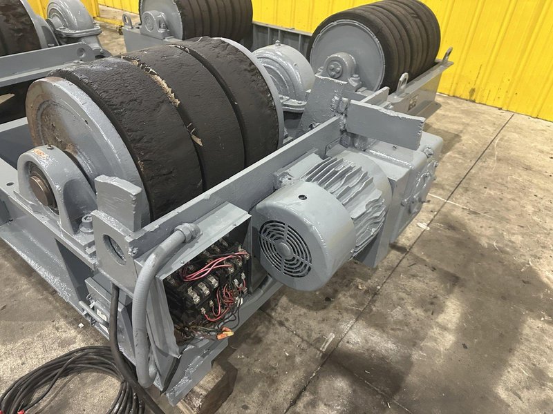 120 TON (240,000 LBS) RANSOME PANDJIRIS POWERED TANK TURNING ROLLS, POWER &amp; IDLER: STOCK #23142