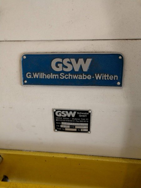 1,100 LB X 16" GSW MODEL #MHM0.5/1250SO SERVO MOTORIZED COIL REEL UNCOILER, NEW 1996 STOCK #3186
