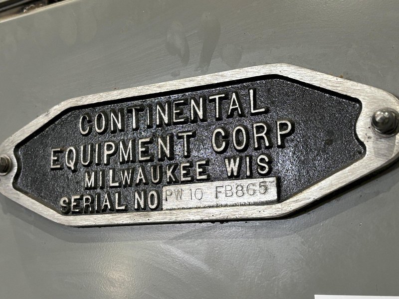 18" X 15" H X 4 STAGE CONTINENTAL EQUIPMENT CORP GAS HEAT STAINLESS STEEL CONVEYOR WASHER, NEW IN 2010: STOCK #21908