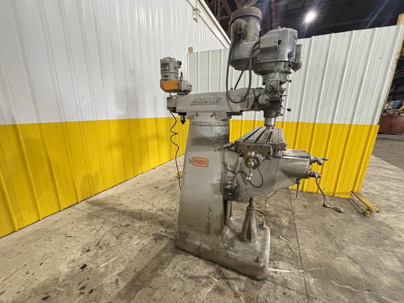 1.5 HP BRIDGEPORT VERTICAL RAM TYPE MILL &amp; CHERRYING HEAD: STOCK #23195