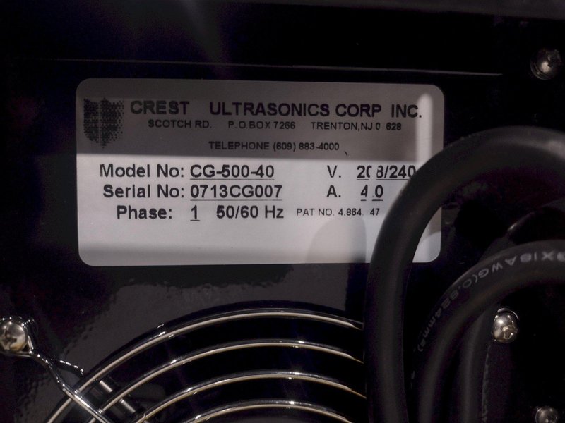 6 BAY CREST ULTRASONIC OPTIMUM CONSOLE PRECISION WASHING SYSTEM: YOBRO #24406