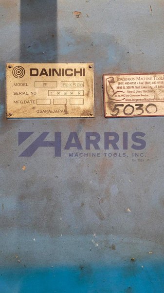 62" x 210" Dainichi H 160 x 500 Heavy Duty Lathe
