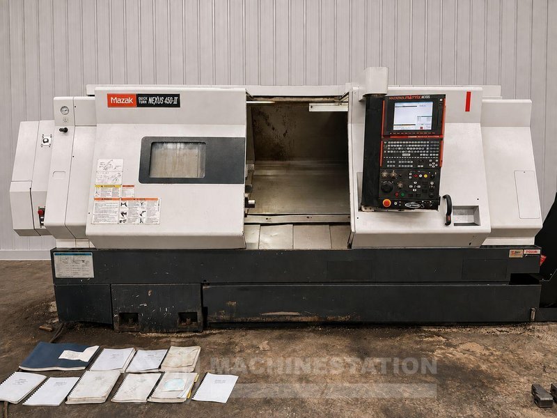 Mazak Quick Turn Nexus 450-II CNC Turning Center – 18″ Chuck Lathe