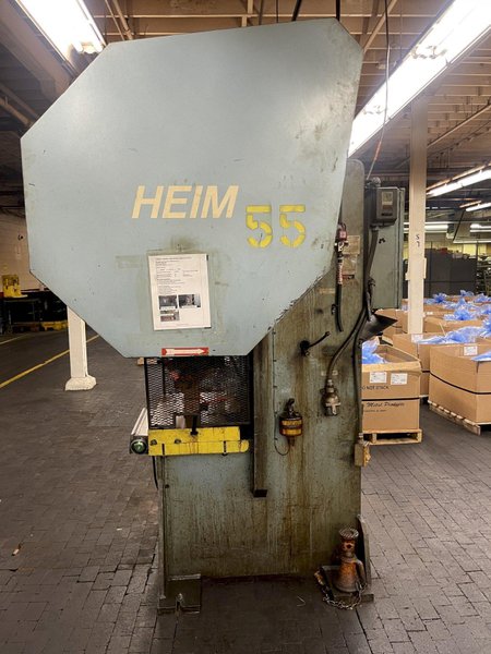 55 TON HEIM MODEL #5G GAP FRAME PRESS: STOCK #75359