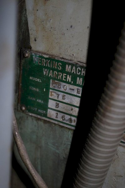 75 TON PERKINS OBI PRESS: STOCK #74109