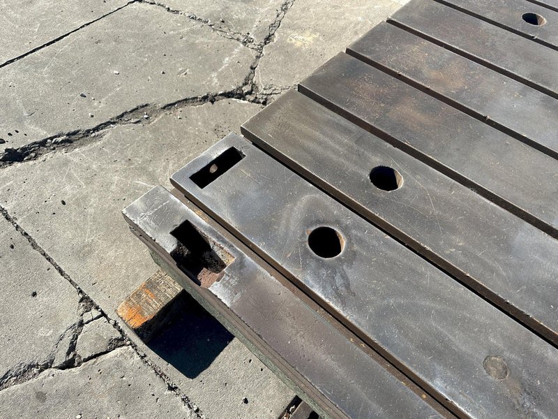 80" X 157" X 13" G &amp; L T SLOTTED FLOOR PLATE:  STOCK #76803