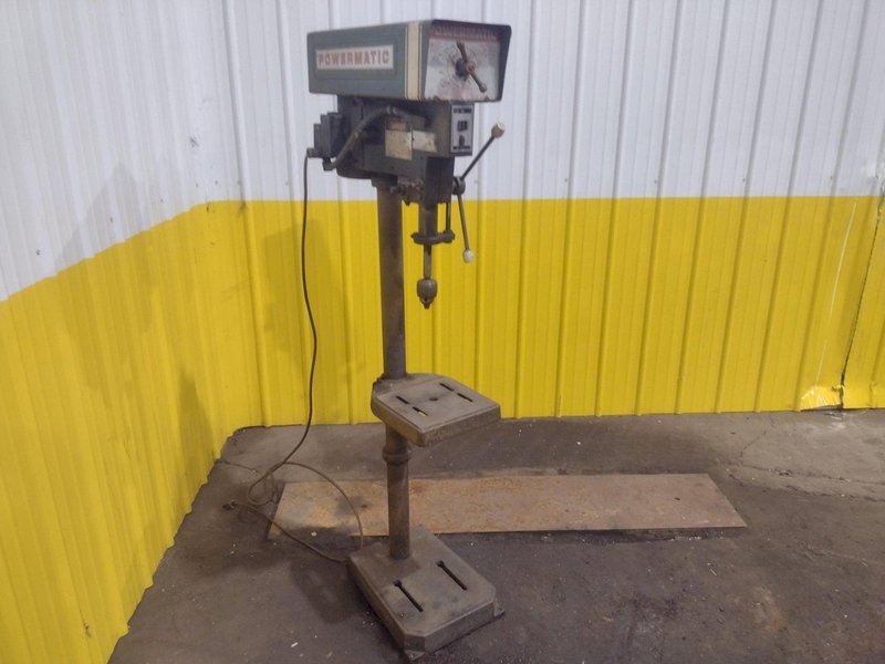 15" POWERMATIC MODEL #1150 SINGLE SPINDLE POWER DRILL PRESS: YOBRO #24294